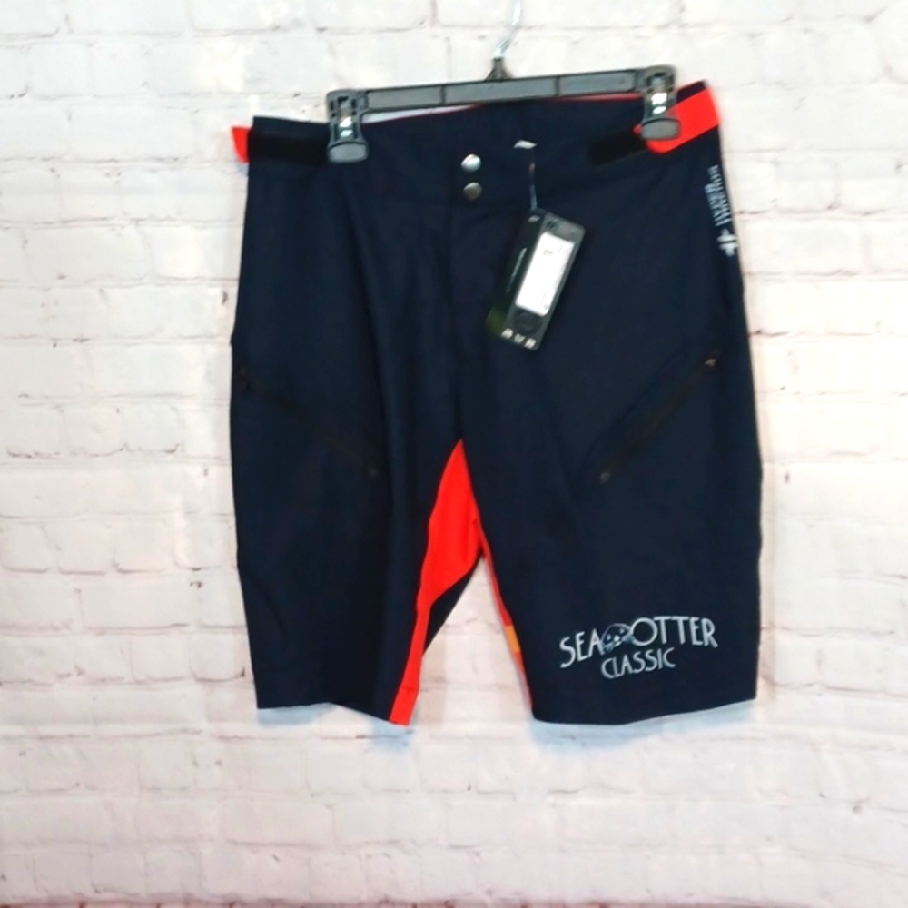 Hyper Threads Men's Mountain Baggy  Blue & Red Adjustable Shorts L‎